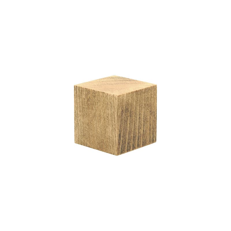 Natural Beech Cube Plinth (Large)