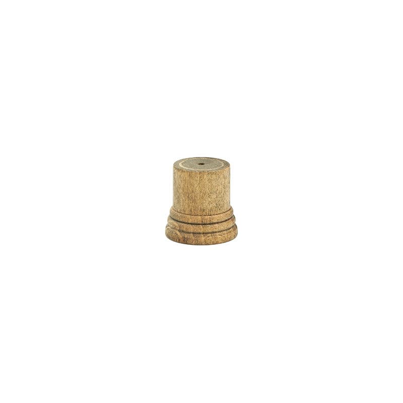 Natural Beech Ornate Cylinder Plinth (Small / Type 1)