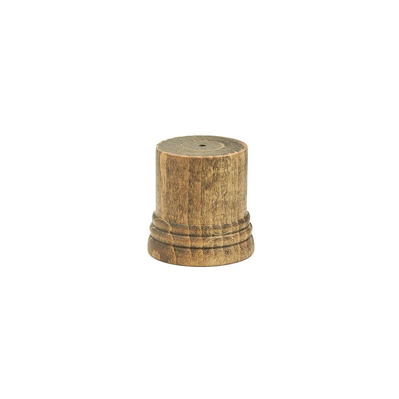 Natural Beech Ornate Cylinder Plinth (Type 1)