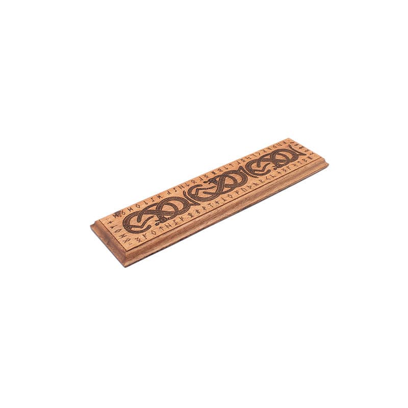 Engraved Iroko Unit Tray (Long / Type 7)
