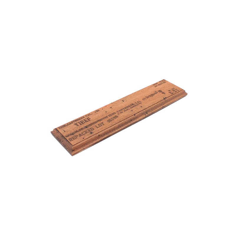 Engraved Iroko Unit Tray (Long / Type 7)