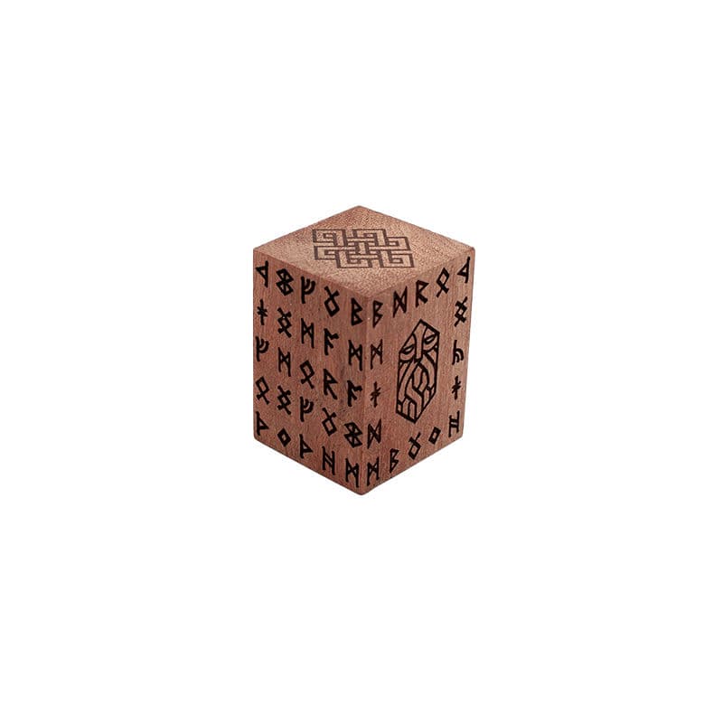 Engraved Teak Dwarf Plinth