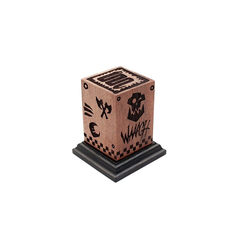 Engraved Teak Ornate Ork Plinth (Type 7)