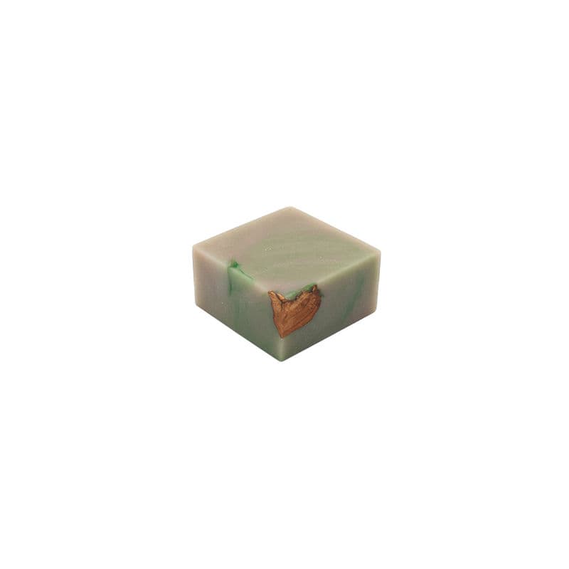 Olive / Epoxy Cuboid Plinth (Medium)