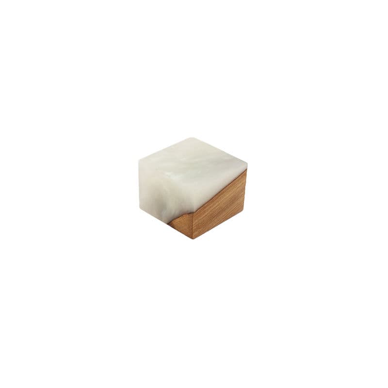 Walnut / Epoxy Cuboid Plinth (Medium)