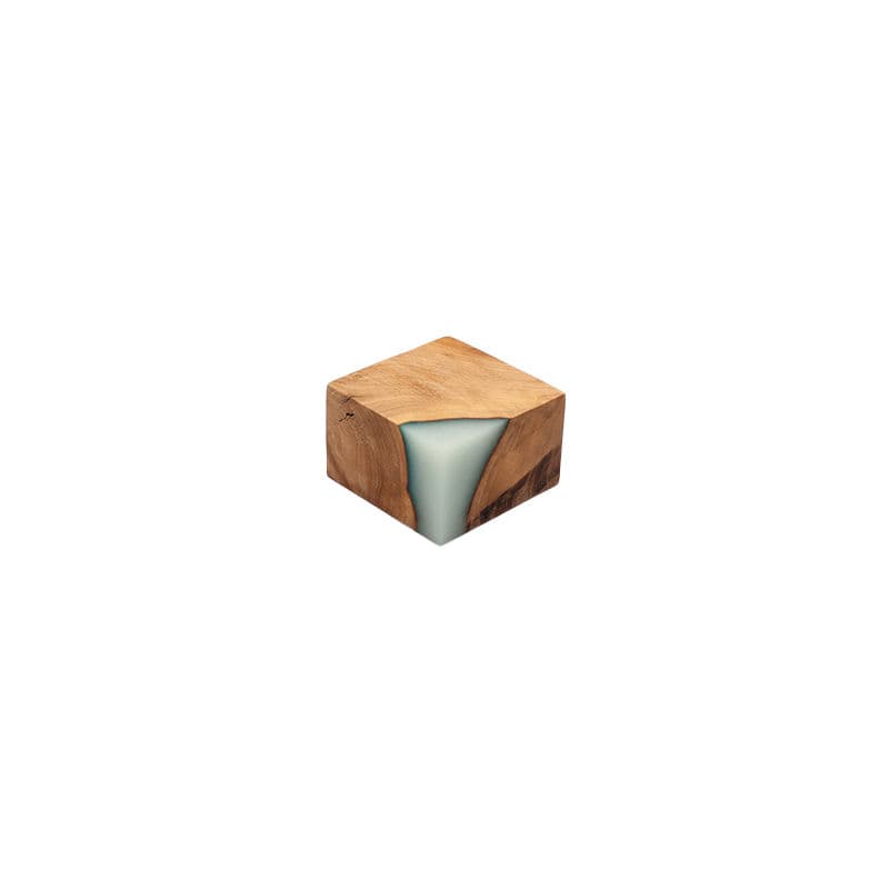 Olive / Epoxy Cuboid Plinth (Medium)