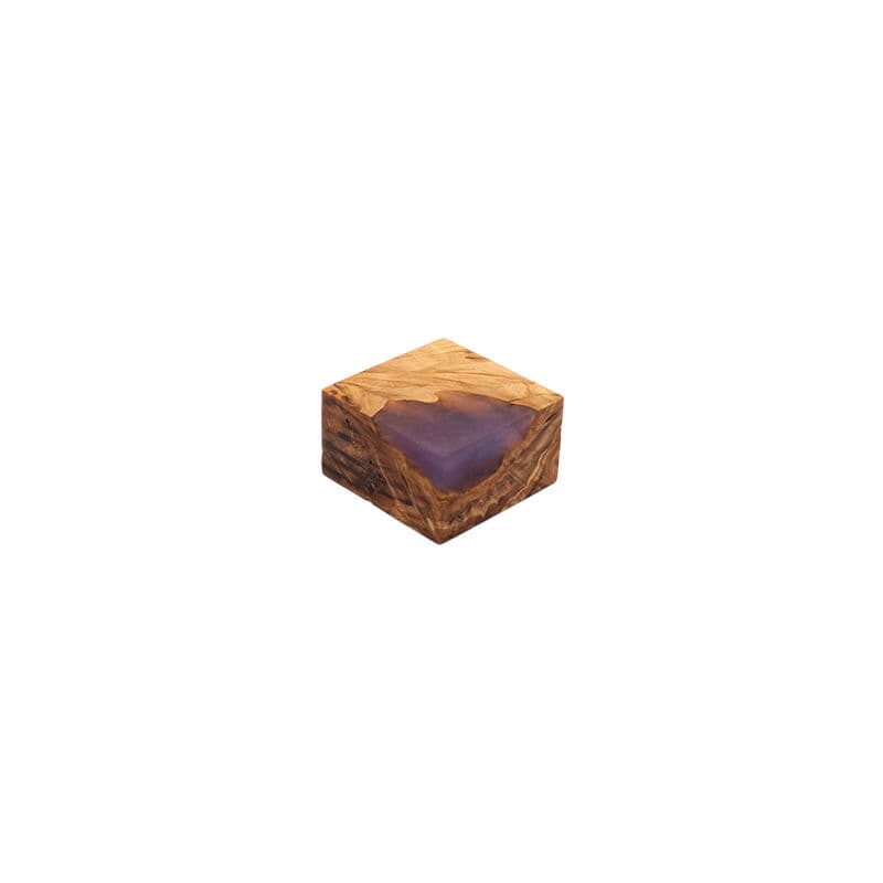 Olive / Epoxy Cuboid Plinth (Medium)