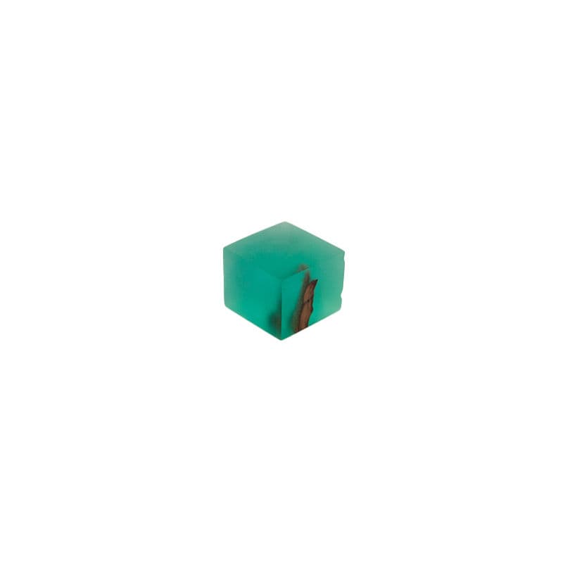 Olive / Epoxy Cuboid Plinth (Small)