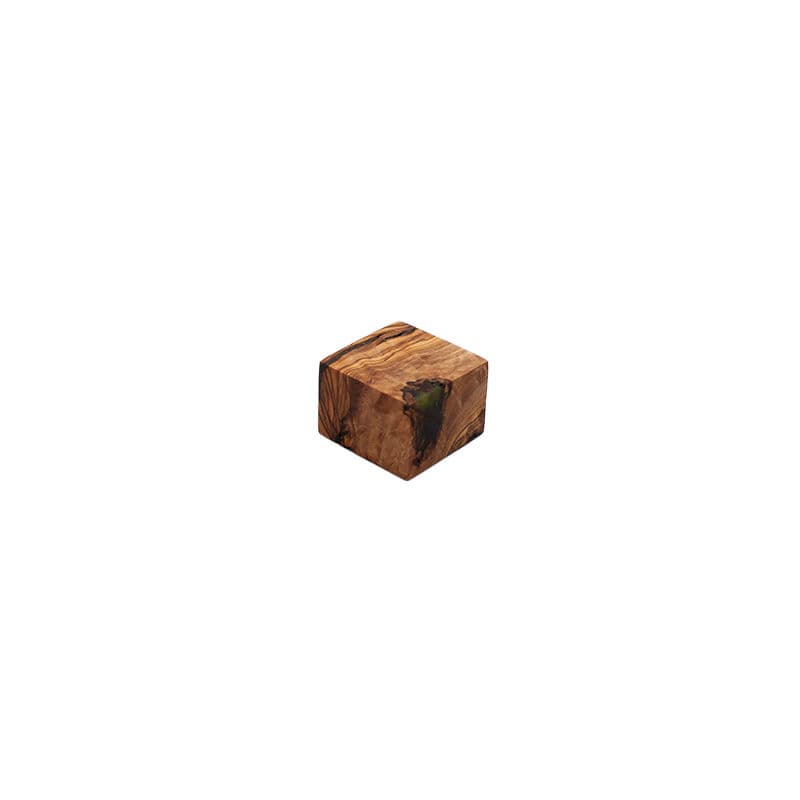 Olive / Epoxy Cuboid Plinth (Extra Small)